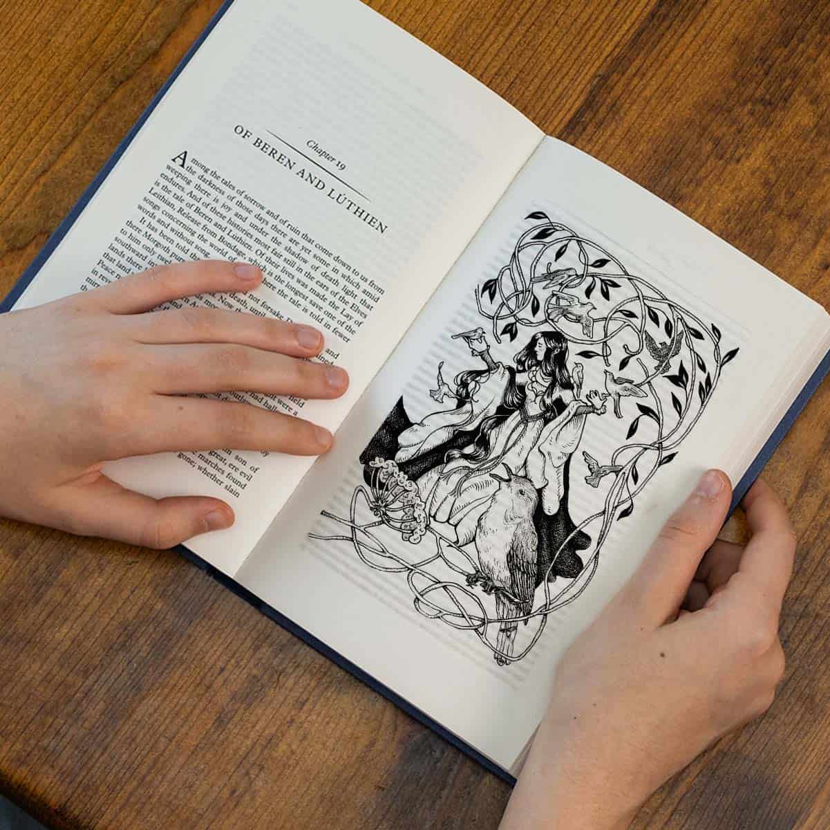 luthien dances with the nightengales.